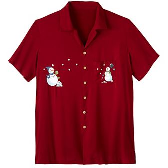 KingSize Men's Big & Tall Printed Camp Shirt