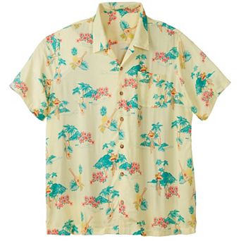 KingSize Men's Big & Tall Printed Camp Shirt