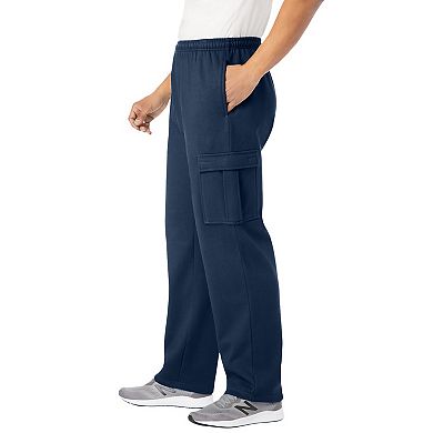 KingSize Men's Big & Tall Fleece Cargo Sweatpants