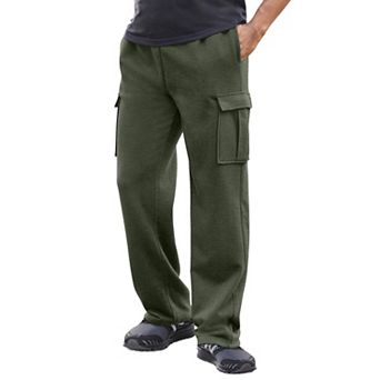 KingSize Men's Big & Tall Fleece Cargo Sweatpants