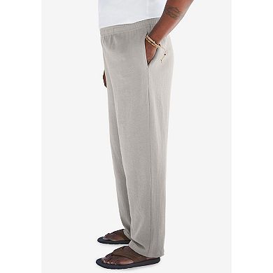 KingSize Men's Big & Tall Elastic Waist Gauze Cotton Pants
