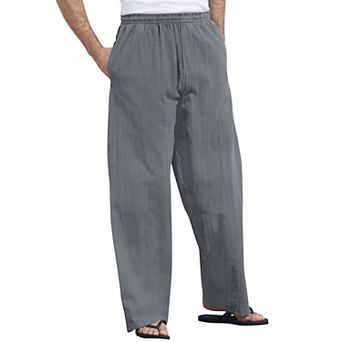 KingSize Men's Big & Tall Elastic Waist Gauze Cotton Pants