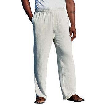 KingSize Men's Big & Tall Elastic Waist Gauze Cotton Pants