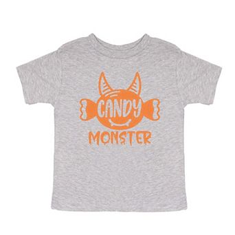 Candy Monster Horns Glitter Youth Short Sleeve Graphic Tee