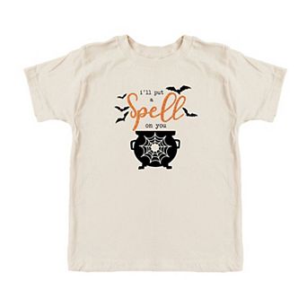 I'll Put A Spell On You Glitter Toddler Short Sleeve Graphic Tee