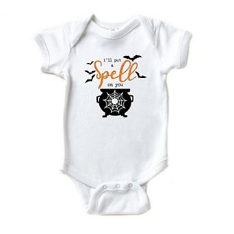 I'll Put A Spell On You Glitter Baby Bodysuit