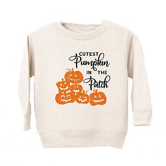 Cutest Pumpkin In The Patch Glitter Youth Ultra-soft Graphic Sweatshirt