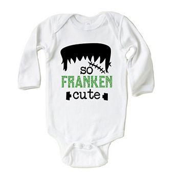So Franken Cute Glitter Baby Long Sleeve Bodysuit