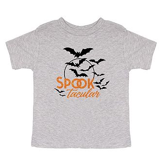 Spooktacular Glitter Youth Short Sleeve Graphic Tee