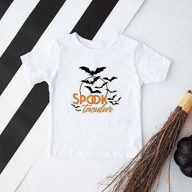 Spooktacular Glitter Toddler Short Sleeve Graphic Tee