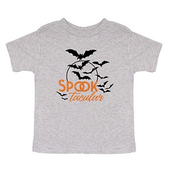 Spooktacular Glitter Toddler Short Sleeve Graphic Tee