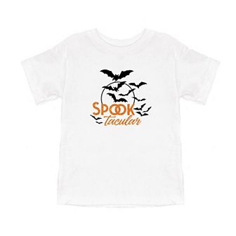 Spooktacular Glitter Toddler Short Sleeve Graphic Tee