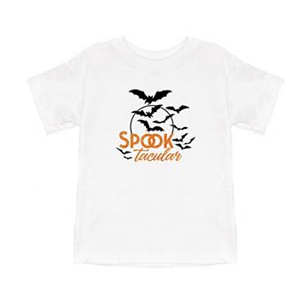 Spooktacular Glitter Toddler Short Sleeve Graphic Tee