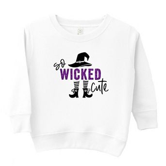 So Wicked Cute Glitter Toddler Graphic Sweatshirt