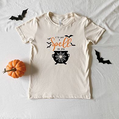 I'll Put A Spell On You Glitter Youth Short Sleeve Graphic Tee