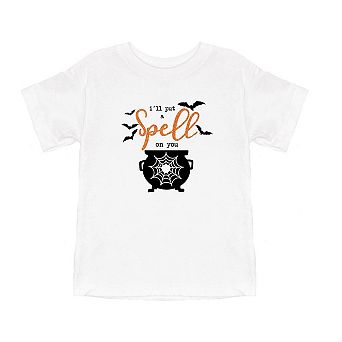 I'll Put A Spell On You Glitter Youth Short Sleeve Graphic Tee