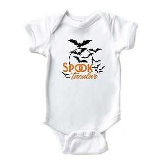 Spooktacular Glitter Baby Bodysuit