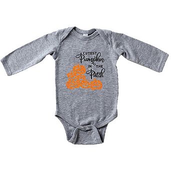 Cutest Pumpkin In The Patch Baby Long Sleeve Bodysuit