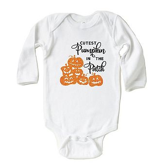 Cutest Pumpkin In The Patch Baby Long Sleeve Bodysuit