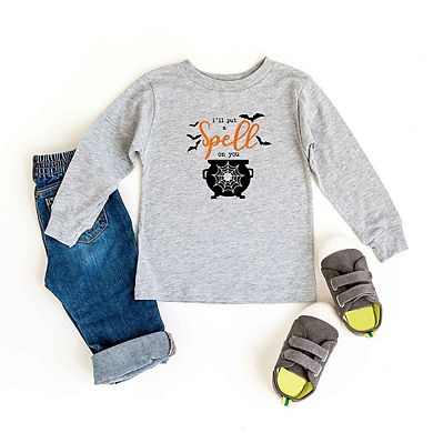 I'll Put A Spell On You Glitter Toddler Long Sleeve Graphic Tee