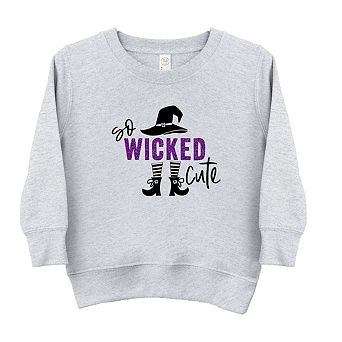So Wicked Cute Glitter Youth Ultra-soft Graphic Sweatshirt