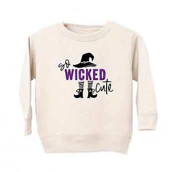 So Wicked Cute Glitter Youth Ultra-soft Graphic Sweatshirt