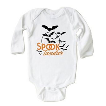 Spooktacular Glitter Baby Long Sleeve Bodysuit