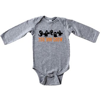 The Boo Crew Glitter Baby Long Sleeve Bodysuit
