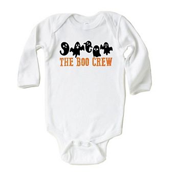 The Boo Crew Glitter Baby Long Sleeve Bodysuit