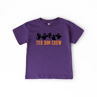 The Boo Crew Glitter Toddler Short Sleeve Graphic Tee