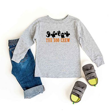 The Boo Crew Glitter Toddler Long Sleeve Graphic Tee
