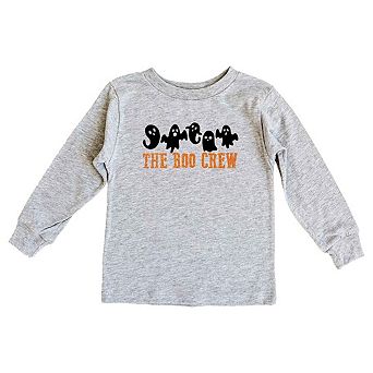 The Boo Crew Glitter Toddler Long Sleeve Graphic Tee