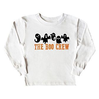 The Boo Crew Glitter Toddler Long Sleeve Graphic Tee