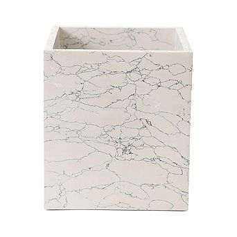 Luxurious Waste Basket - Engineered Stone, Elegant Bathroom Trash Bin