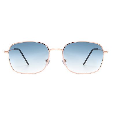 Square Flat Top Tinted Retro Fashion Sunglasses