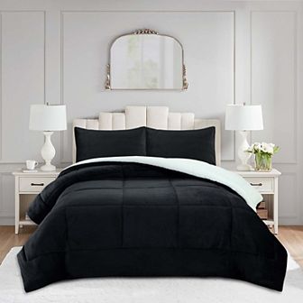 MarCielo 3 pc Soft Micromink Fluffy Ultra Cozy Sherpa Comforter Set