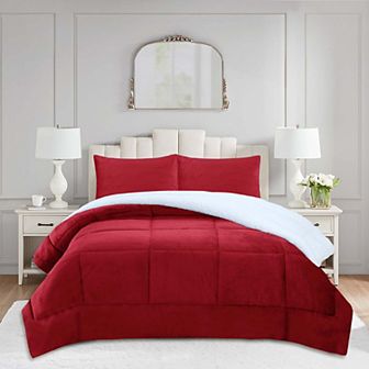 MarCielo 3 pc Soft Micromink Fluffy Ultra Cozy Sherpa Comforter Set