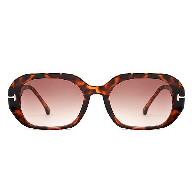 Geometric Square Thick Frame Fashion Sunglasses