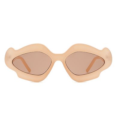 Geometric Wavy Designed Women's Sunglasses