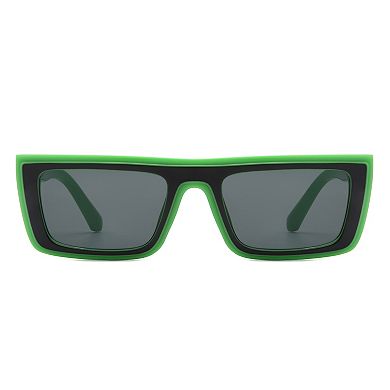 Retro Rectangle Square Flat Top Sunglasses