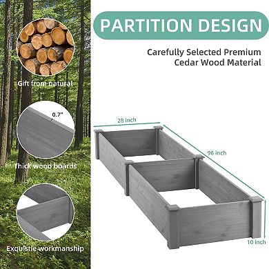 Over Ground Raised Garden Bed Planter Box Spacious And Durable Raised Bed For Easy Gardening