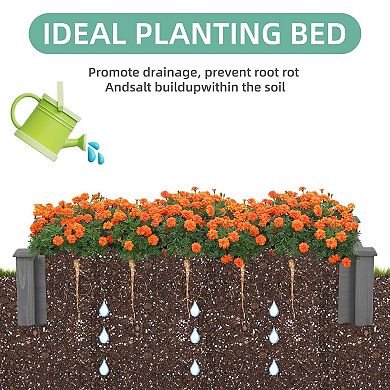 Over Ground Raised Garden Bed Planter Box Spacious And Durable Raised Bed For Easy Gardening
