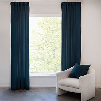 100% French Linen Window Curtain Set