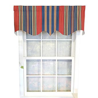 Sailor Stripe Regal 3" Rod Pocket Lining Luxurious And Elegant Window Treatment Valance
