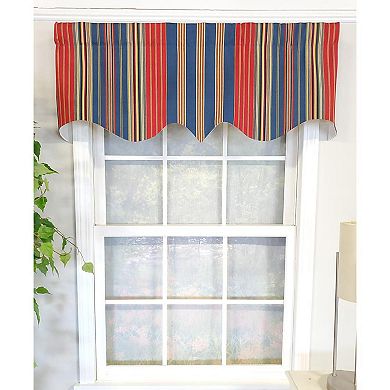 Sailor Stripe Regal 3" Rod Pocket Lining Luxurious And Elegant Window Treatment Valance