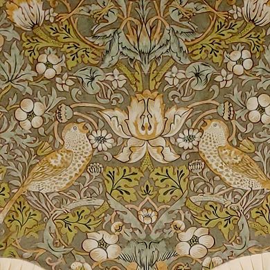 Vivaldi Provence Pleated Ruffle Nature-inspired Bird Motifs No Header Luxurious Home Decor Valance