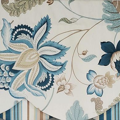 Samanta 100% Cotton Luxurious Lining Stripe Rod Pocket Petticoat Valance