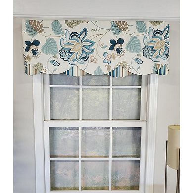 Samanta 100% Cotton Luxurious Lining Stripe Rod Pocket Petticoat Valance