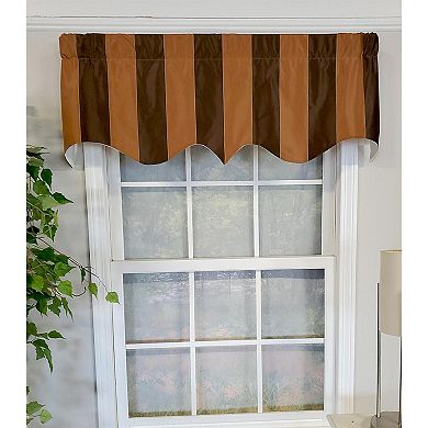 Pascal Stripe Regal 3" Rod Pocket Lining Luxurious And Elegant Window Treatment Valance