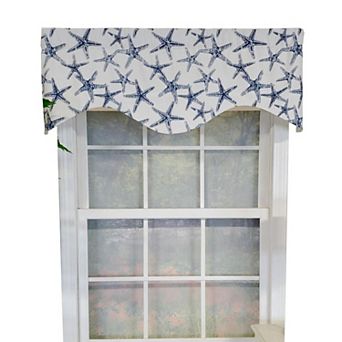 Sea Friends Cornice 3" Rod Pocket Lining Luxurious And Elegant Window Treatment Valance